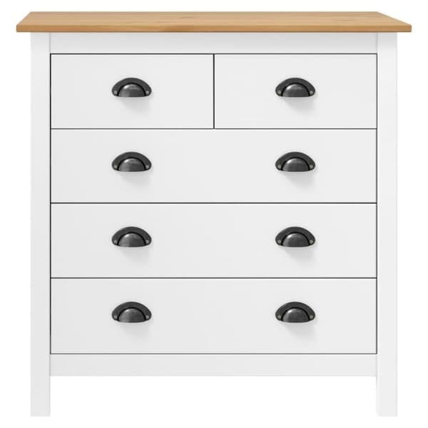 Maison Exclusive - Buffet Hill Blanc 79x40x80 cm Solid fyrretræ Vit