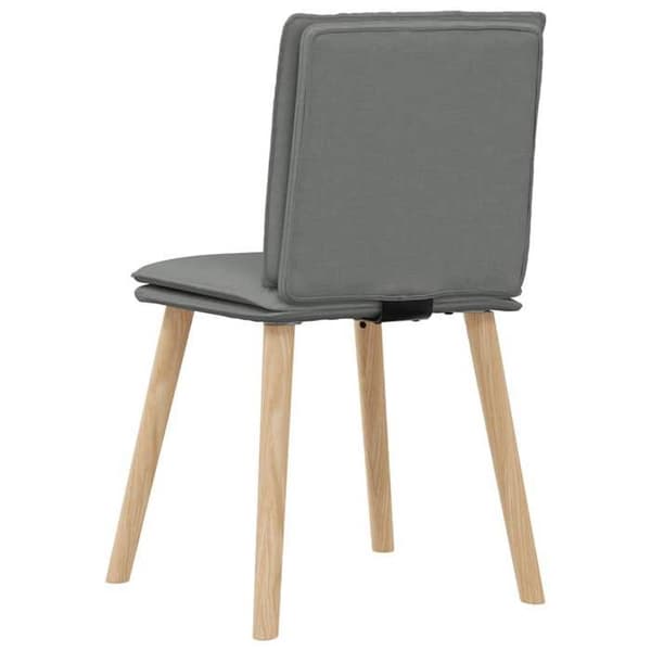 Maison Exclusive - Ruokatuolit 6 kpl tummanharmaa kangas