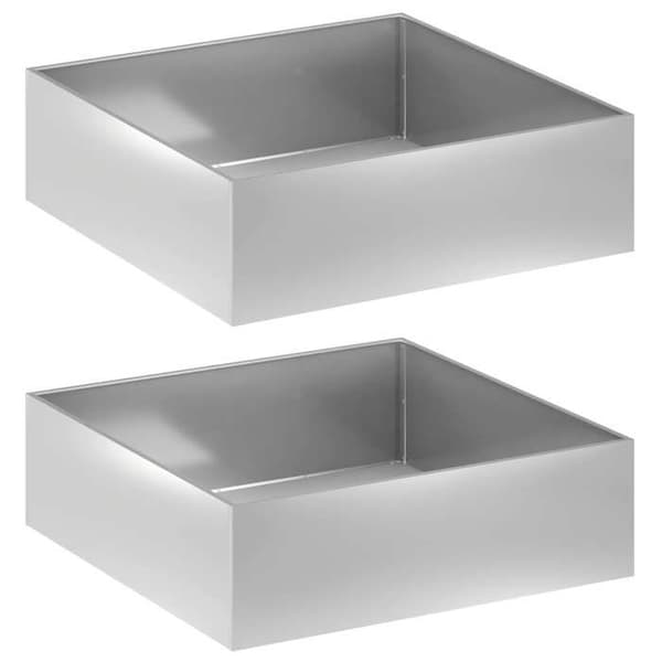 Maison Exclusive - Havekrukke 2 stk Sølv 80 x 80 x 30 cm
