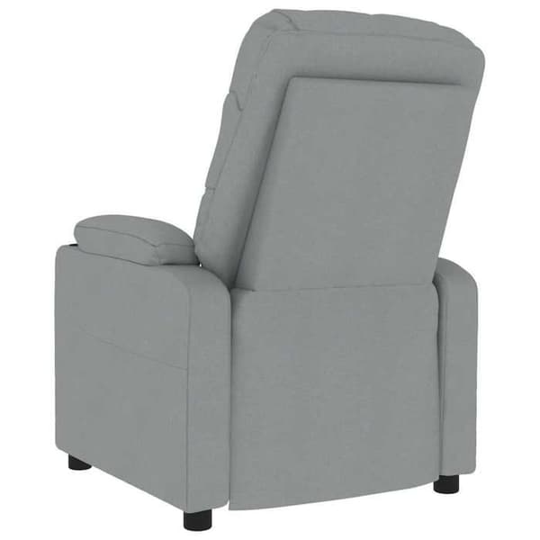 Maison Exclusive - Ljusgrå massagefåtölj i tyg