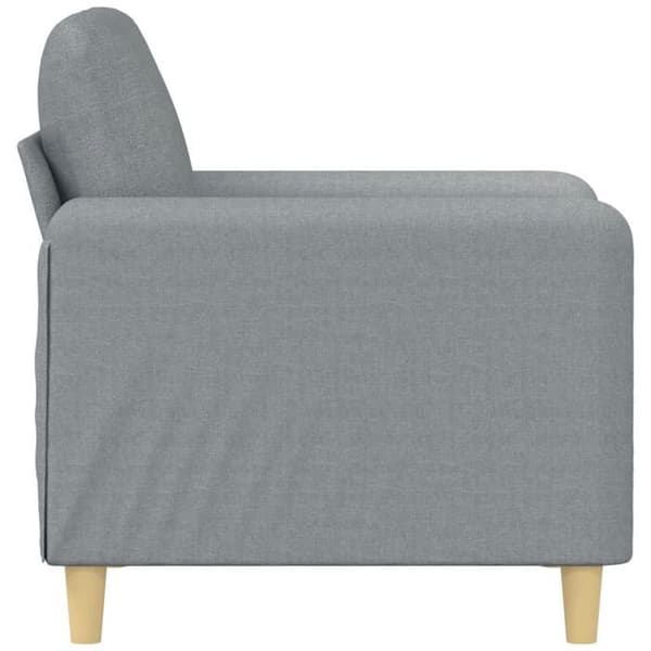 Maison Exclusive - Vaaleanharmaa nojatuoli 60 cm Kangas
