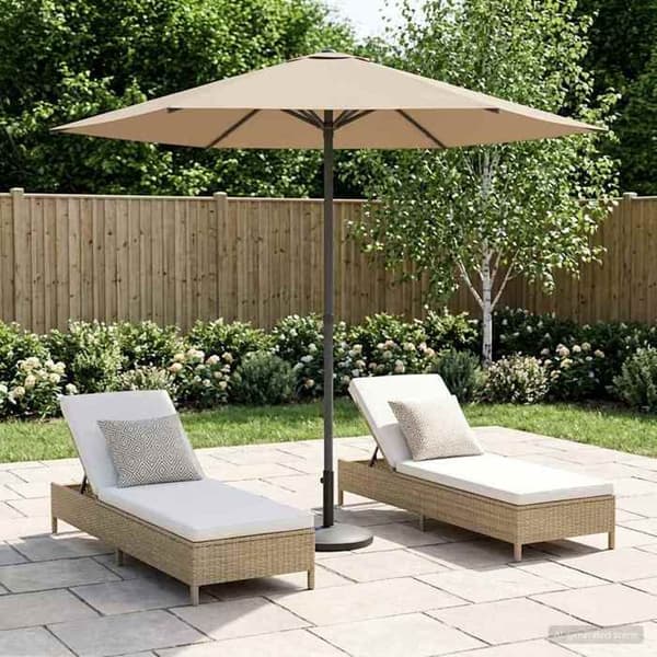 Maison Exclusive - Haveparasol 230 x 230 cm Polyester Rektangulær Taupe