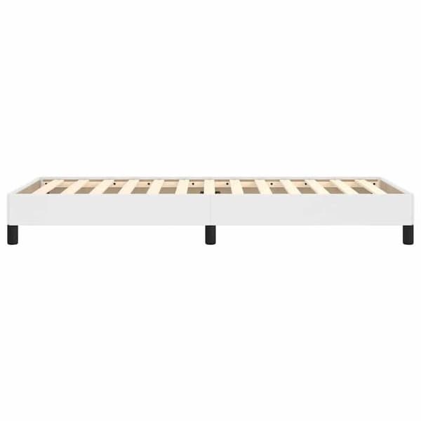 Maison Exclusive - Sengestel uden madras hvid 80x200 cm kunstlæder Vit