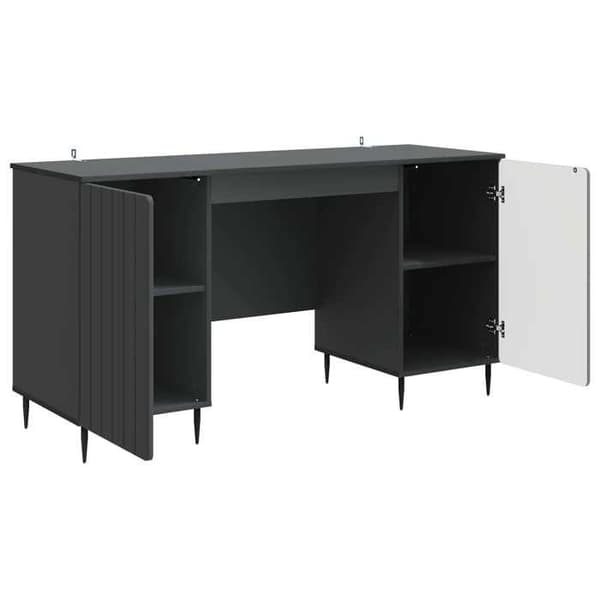 Maison Exclusive - Kontor med hylde Sort 142,5 x 50 x 75 cm Ingeniørtræ Svart