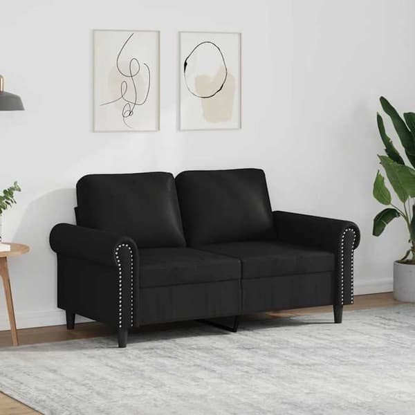 Maison Exclusive - 2-personers Sofa Sort 120 cm Syntetisk Læder
