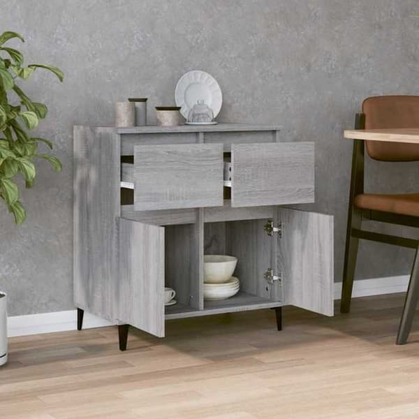 Maison Exclusive - Buffet Sonoma grå 60x35x70 cm Ingeniørtræ Grå (Sonoma)