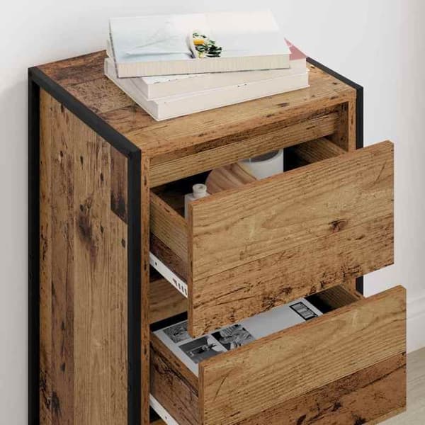 Maison Exclusive - Buffé i gammalt trä 43 x 36 x 75,5 cm Ingenjörsträ