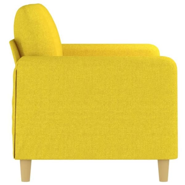 Maison Exclusive - Vaaleankeltainen 2-paikkainen sohva 120 cm Kangas