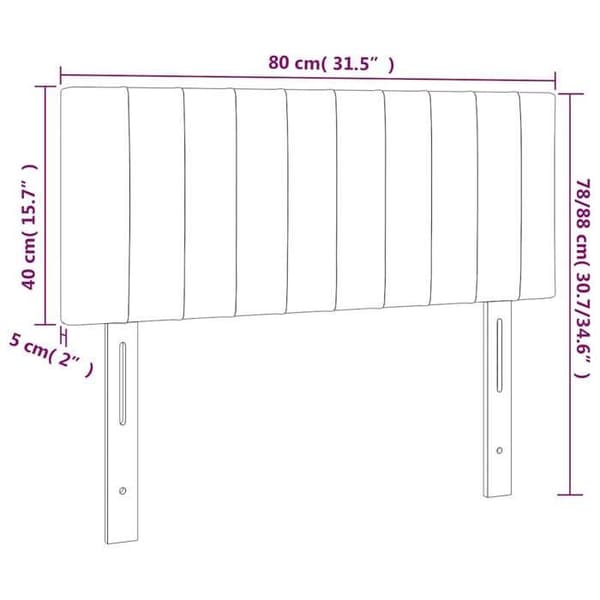 Maison Exclusive - Mörkblå sänggavel 80x5x78/88 cm Sammet