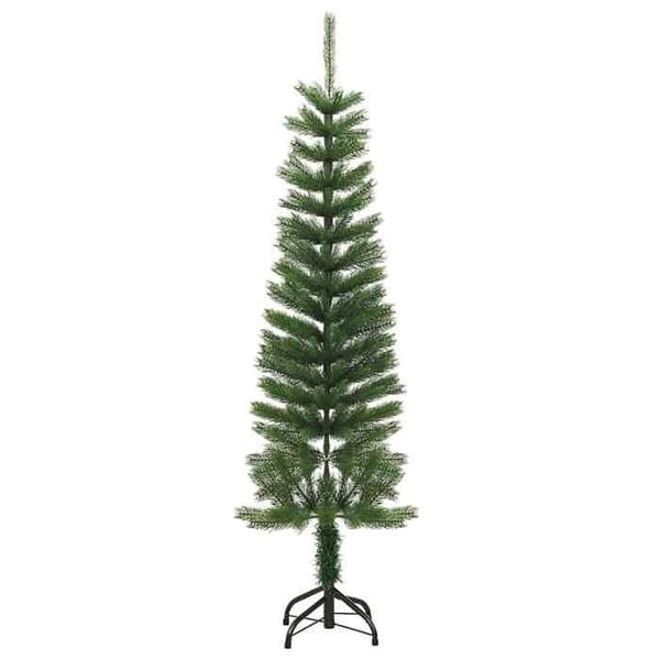 Maison Exclusive - Tynd kunstig juletræ med stativ 150 cm PE