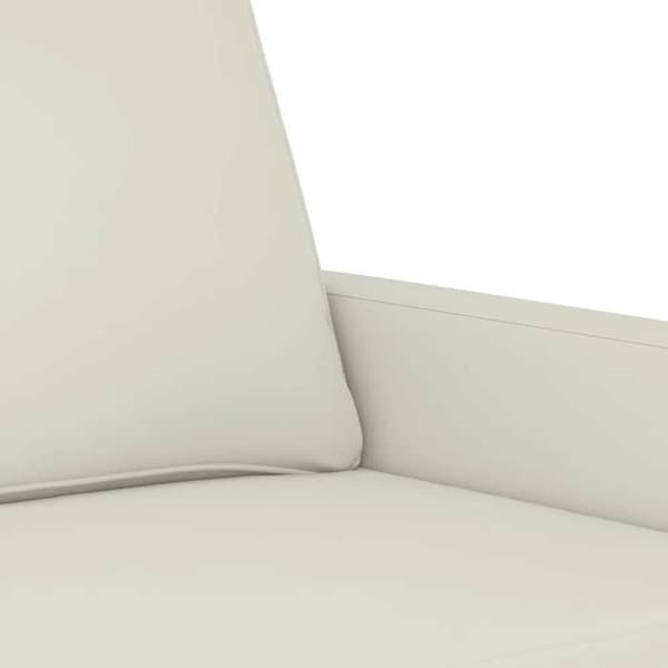 Maison Exclusive - 2-personers sofa Creme 140 cm Velour Grädde