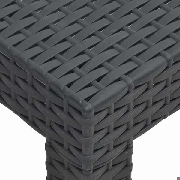 Maison Exclusive - Anthracite-puutarhapöytä 58x58x41 cm PP Rottinki