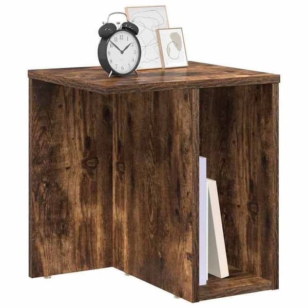 Maison Exclusive - Sidebord Røget eg 37 x 32 x 40 cm Ingeniørtræ