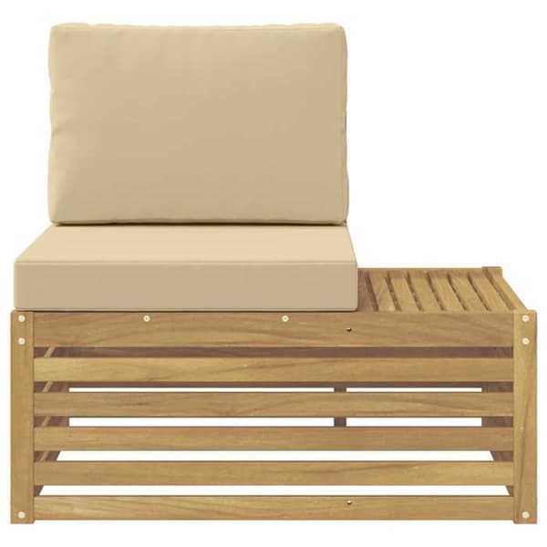 Maison Exclusive - Utomhussoffa med änddel och vit kudde 91 x 63 x 73 cm