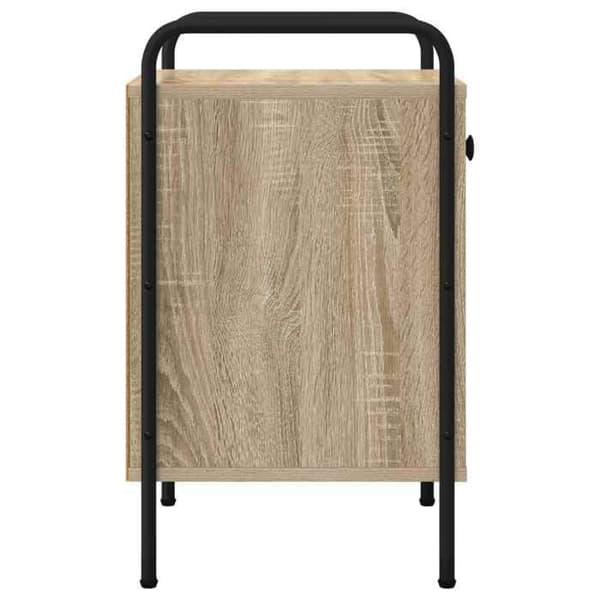 Maison Exclusive - Nattens bord Egetræ Sonoma 35 x 36,5 x 61 cm