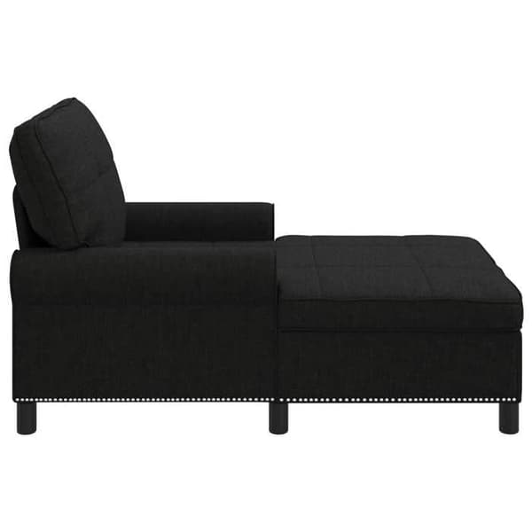 Långfåtöljer - EXKLUSIVT HEM - Långfåtölj - Svart - Premium andningsbart tyg - 91x157x91 cm