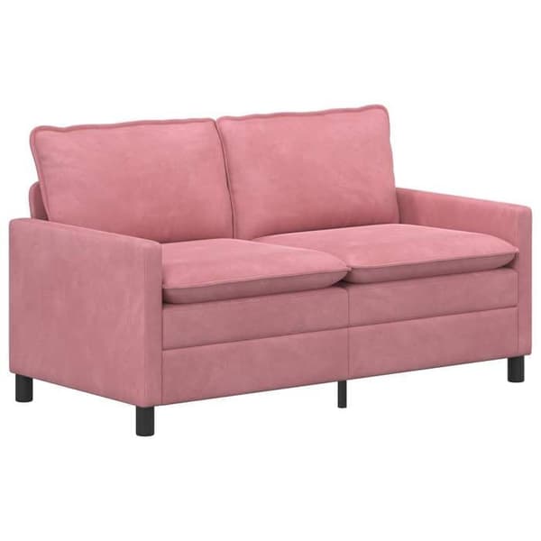 Maison Exclusive - Set av Soffor 2 st Rosa Sammet