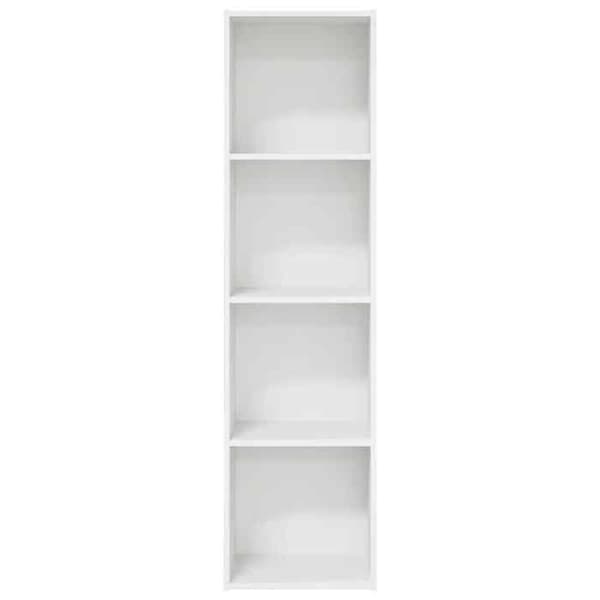 Maison Exclusive - Vit bibliotek 40x30x152 cm ingenjörsträ