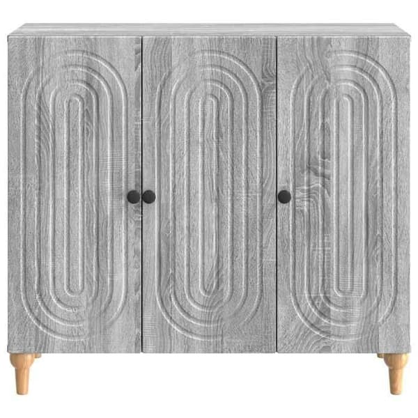 Maison Exclusive - Buffet Sonoma grå 89 x 34,5 x 80 cm Ingeniørtræ