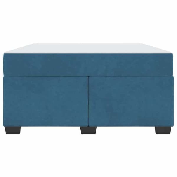 Maison Exclusive - Sängram med madrass Mörkblå 140 x 200 cm tyg Mörkblå