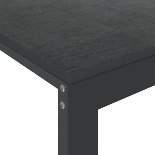 Maison Exclusive - Sort computerbord 110x60x73 cm Ingeniørtræ Svart