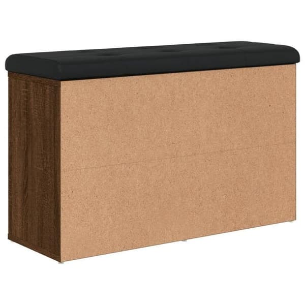 Maison Exclusive - Skoholder i brunt egetræ 82x32x50 cm Ingeniørtræ
