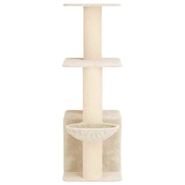 Maison Exclusive - Kattträd med sisal klöspinnar Creme 133 cm