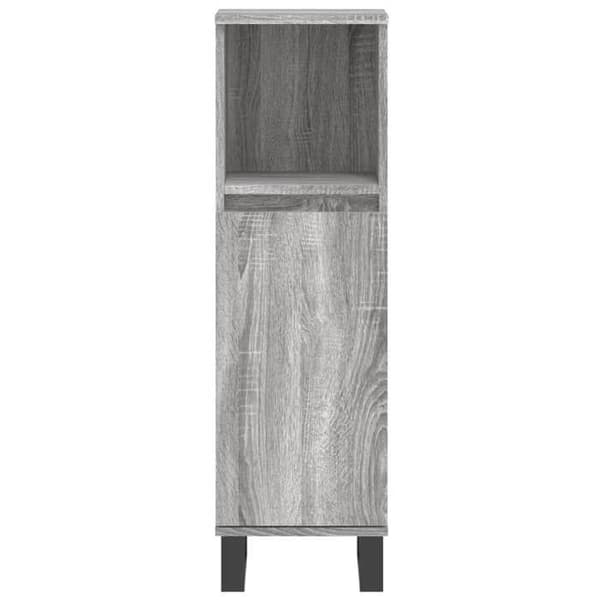 Maison Exclusive - Sonoma harmaa kylpyhuonekaappi 30x30x100 cm