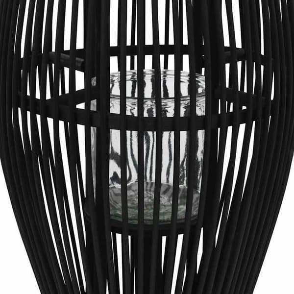 Maison Exclusive - Hängande ljusstake i svart bambu 95 cm Svart