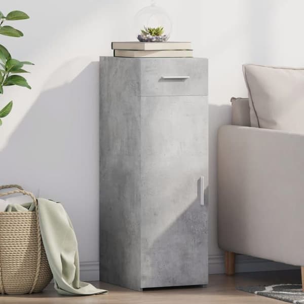 Maison Exclusive - Buffet grå beton 30x42,5x93 cm ingeniørtræ