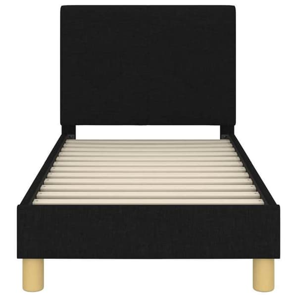 Maison Exclusive - Sengestel til småbørn med hovedgærde Sort 70 x 140 cm