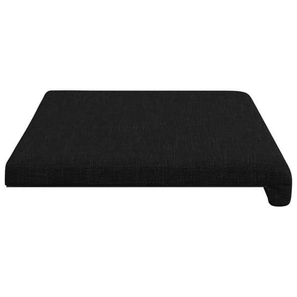 Bænkepude - EKSKLUSIV HUS - L-formet - Sort - Dybde 35 cm - Skumfyld Svart