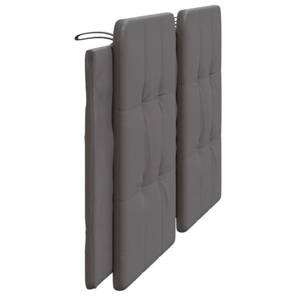 Maison Exclusive - Sänggavelkudde Zadar grå 180 cm i konstläder