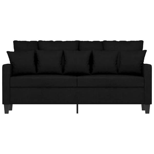 Maison Exclusive - Musta 2-paikkainen sohva 140 cm Kangas