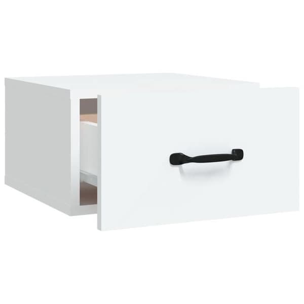 Maison Exclusive - Väggmonterad sängbord Vit 35x35x20 cm Vit
