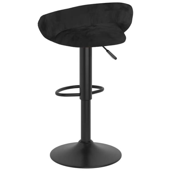 Maison Exclusive - Barstolar set om 2 svart sammet