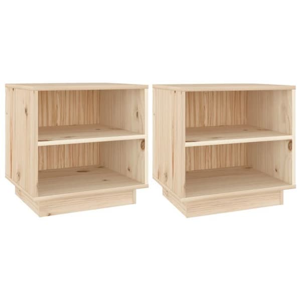Natteskab - Eksklusivt Hus - Massivt fyrretræ - 40x34x40 cm - 2 hylder