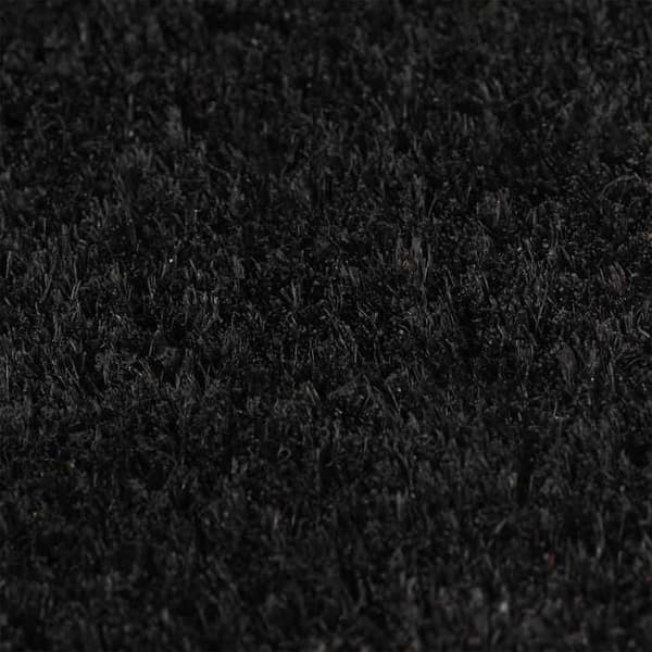 Maison Exclusive - Sort dørmåtte 100x300 cm i tuftet kokosfiber Svart