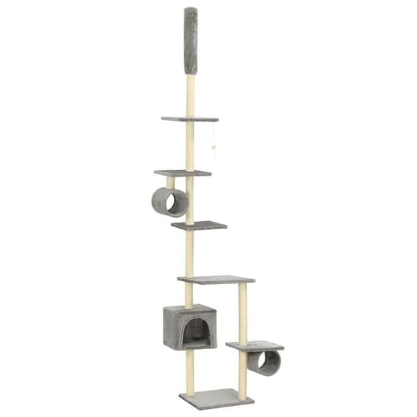 Maison Exclusive - Kattträd med sisal klöstrumpor 260 cm Grå grå