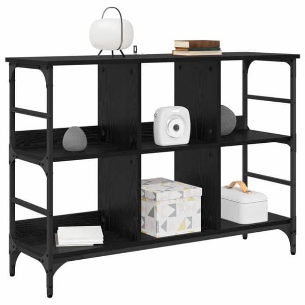 Maison Exclusive - Buffet Sort egetræ 102 x 32 x 73,5 cm svart ek
