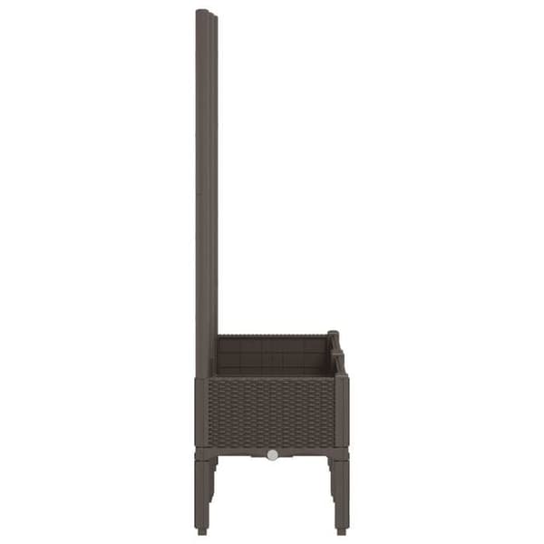 Maison Exclusive - Ruskea trellissipottu 80x40x142 cm PP brun