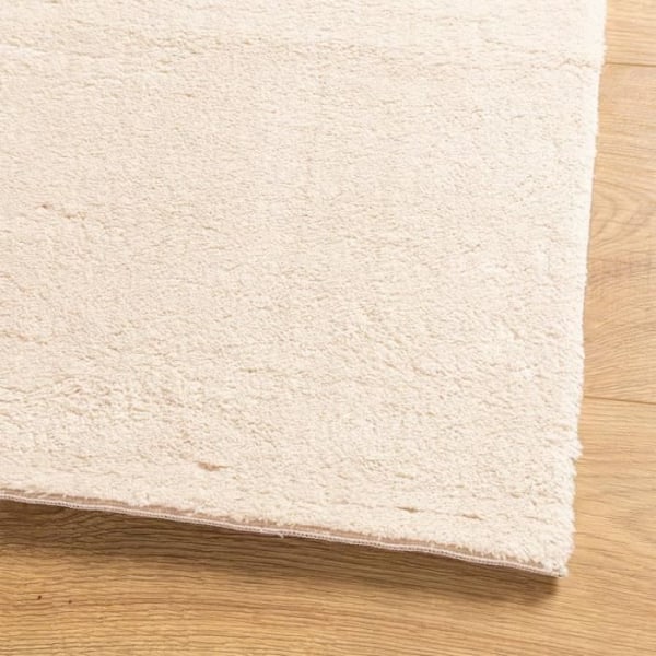 HUARTE tæppe med kort luv blødt og vaskbart beige 80x150 cm0 [cm] Beige