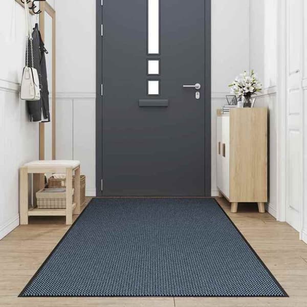 Dørmåtte - EKSKLUSIV HUS - 115x500 cm - Blå - Tuftet polypropylen - Antiskrid PVC-bund Blå