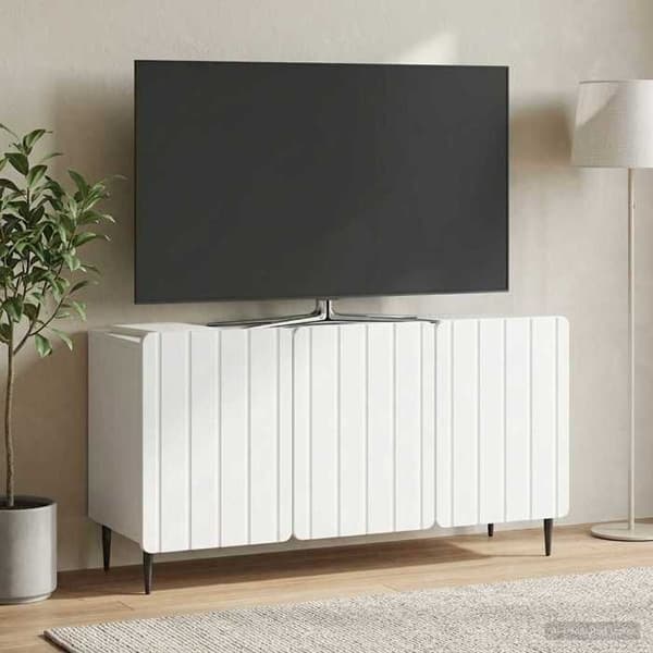 Maison Exclusive - TV-möbel Vit 99 x 34,5 x 52 cm Ingenjörsträ