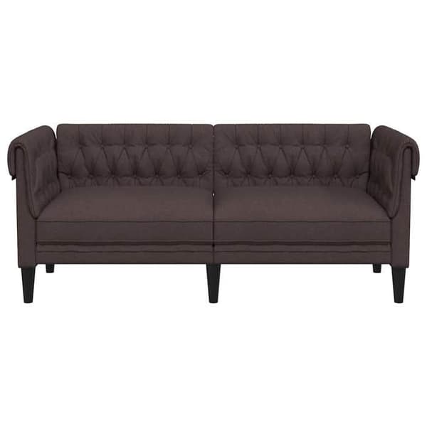 Maison Exclusive - Chesterfield 2-personers sofa mørkebrun stof