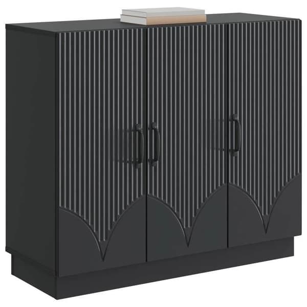 Maison Exclusive - Buffet Musta 89 x 34,5 x 77 cm Insinööripuu