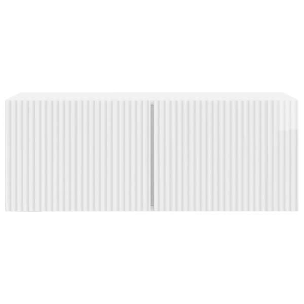 Maison Exclusive - Väggmonterad TV-möbel 78,5 x 31 x 30 cm Blank vit