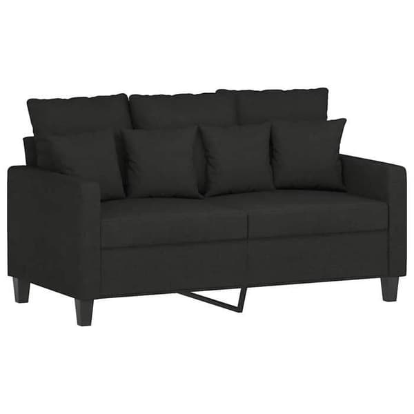Maison Exclusive - 2 kpl sohvasetti tyynyillä Musta Kangas