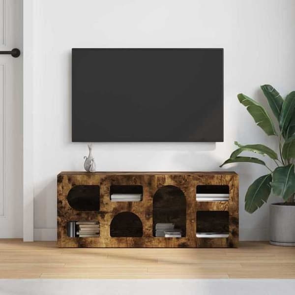 Maison Exclusive - TV-möbel ELST 100 x 35 x 40 cm Rökek
