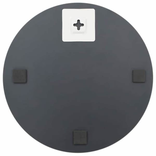 Vægmirror - HUS EKSKLUSIV - Rund uden ramme - LED - USB 5V strømforsyning - Grå glas